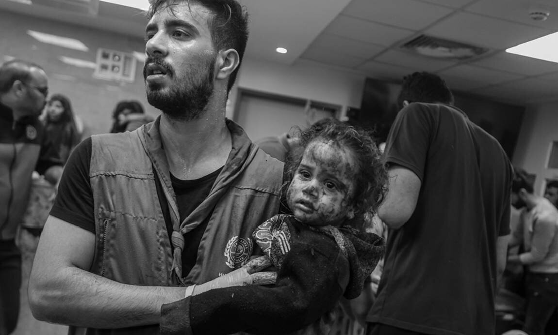 بمباران بیمارستان کودکان النصر در غزه